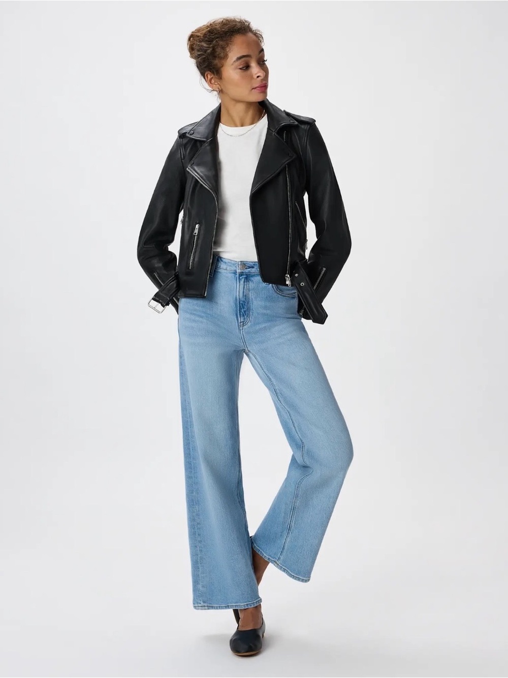 Quince 100% Leather Motorcycle Jacket